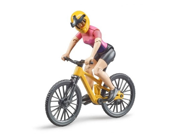 Speelgoed mountainbike met speelfiguur