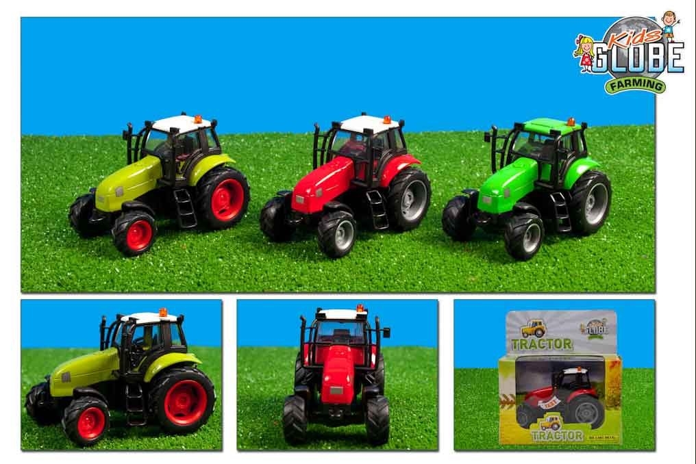 eindpunt plaag Betreffende Goedkope rode speelgoed tractor Kids Globe Farming (1:50)