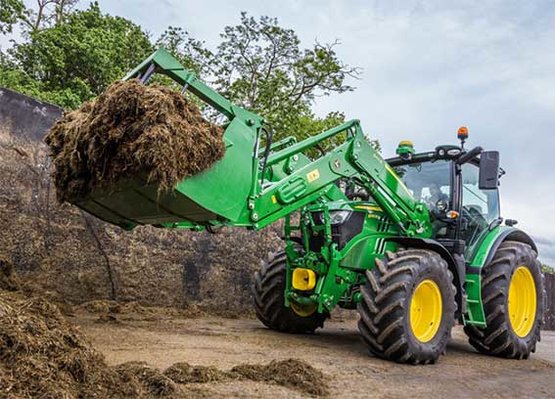 John deere met voorlader