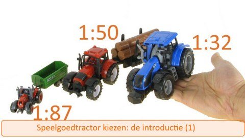 Welke speelgoed tractor kopen 1: de afmetingen