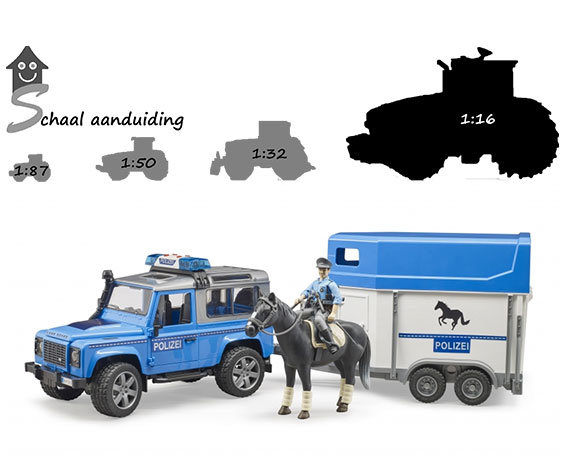 Afstudeeralbum Slager Groenland Bruder Politie Land Rover Defender met trailer