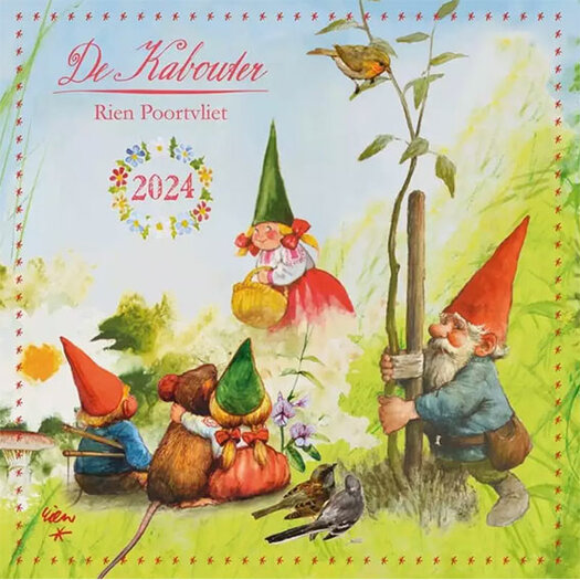 Kalender Rien Poortvliet Kabouter 2024