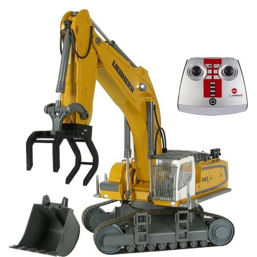 Siku Liebherr RC graafmachine boomstam grijper