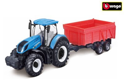 Bburago New Holland met aanhanger