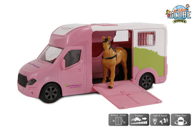 kidsglobe roze paarden vrachtwagen