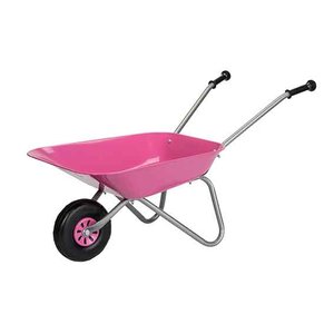 roze kruiwagen