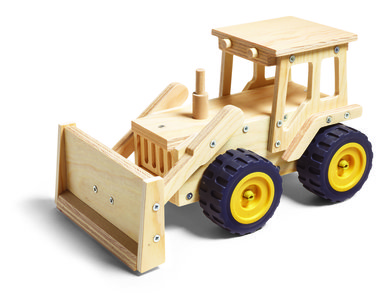 houten bulldozer