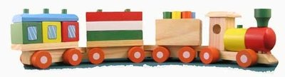 speelgoed trein met wagonnetjes
