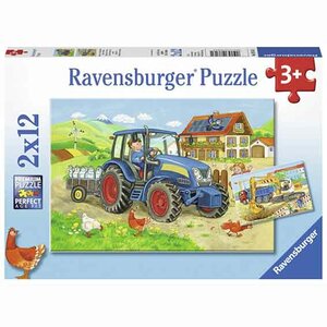 Ravensburger puzzel op de boerderij