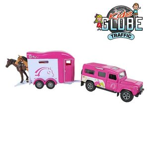 Kids Globe auto met trailer