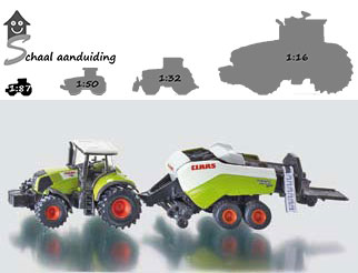 Claas speelgoed tractor met balenpers