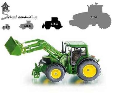 Onzorgvuldigheid Proberen Proportioneel Siku John Deere met voorlader en schepbak (1:32) Art. 3652