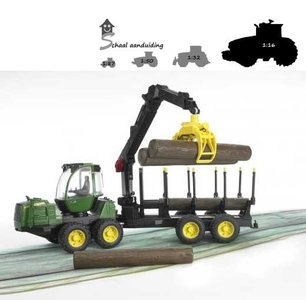 Bruder John Deere houttransporteur