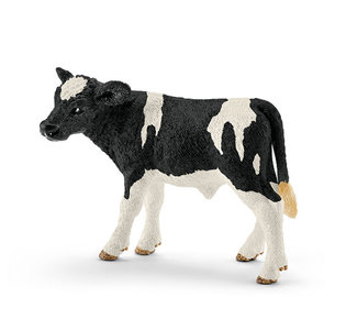 Schleich zwartbont kalf