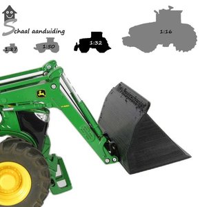 John Deere 7R met volumebak