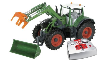 Siku control Fendt met voorlader bomenklem