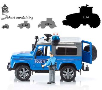 Bruder Politie Land Rover Defender