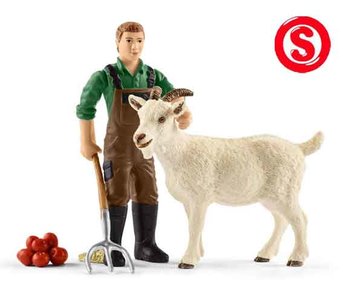 Schleich boer met geit