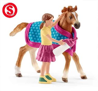 Schleich Veulen met deken