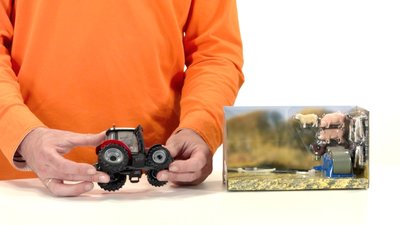 boerderijset met rode tractor