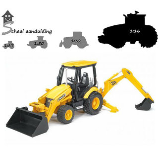 Bruder JCB midi CX combilader (schaal 1:16)