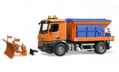 speelgoed sneeuwschuif met vrachtwagen