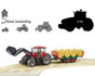 Bruder Case IH Optum met balenaanhanger