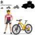 Bruder BWolrd mountainbike met speelfiguur