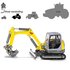 Siku Wacker Neuson ET65 minigraver op rupstracks