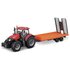 Bburago rode tractor met aanhanger
