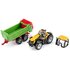 Siku tractor met mestverspreider