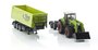 siku Claas Axion 850 tractor met voorlader, dolly en muldenkipper