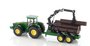 siku John Deere met bosbouw aanhanger (schaal 1:50)