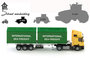 Siku vrachtwagen met containers
