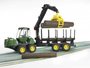 Bruder John Deere 1210E Houttransporteur met kraan (schaal 1:16)_