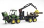 Bruder John Deere 1210E Houttransporteur met kraan (schaal 1:16)_