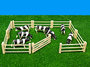 Kids Globe Farming Houten afrastering 6-delig incl toegangshek