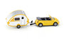Siku Volkswagen Beetle met caravan_