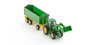 siku John Deere met voorlader en trailer