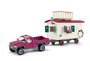 Schleich pickup met pipowagen