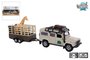 Kids Globe Landrover Defender met giraffe trailer