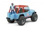 Bruder blauwe jeep